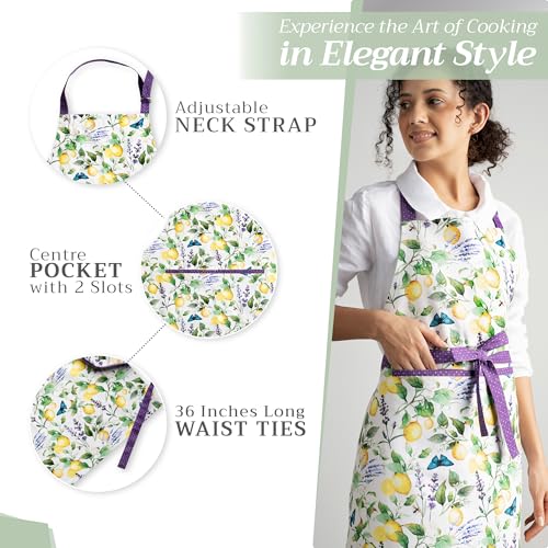 Aprons for women with Pocket 100% Cotton Pack of 1 (094 - Sivergue)