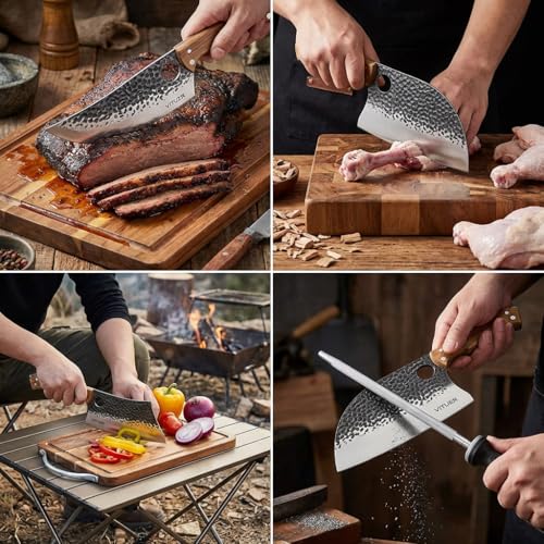 9 PCS Butcher Viking Camping Knife Set