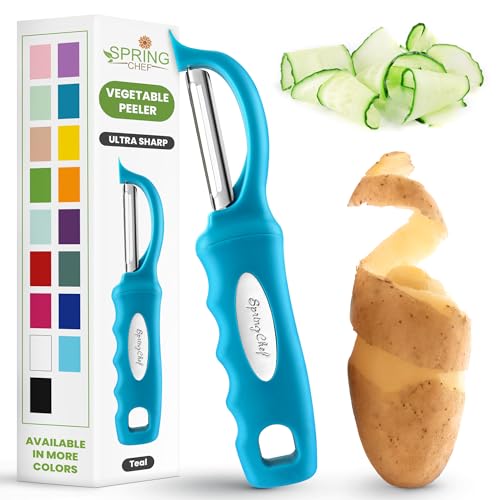 Swivel Vegetable Peeler for Kitchen w (Teal)