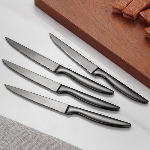 Black Steak Knives Set of 12 (Only Knives / Black for 12)