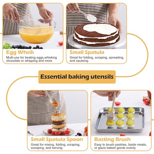 15 Piece Kitchen Cooking Utensil Set (Khaki)
