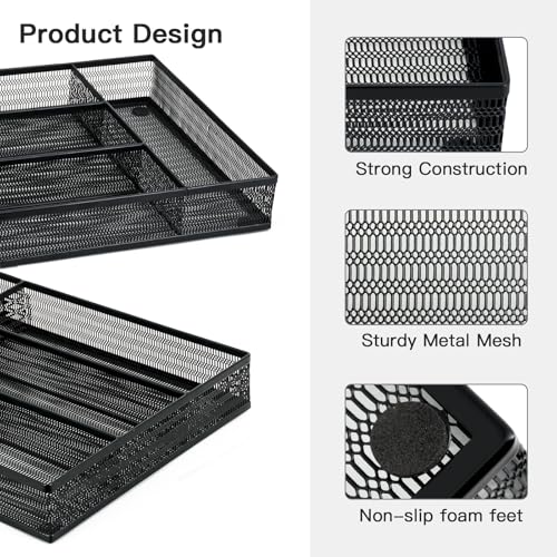Drawer Organizer Set (Black-6L pack)