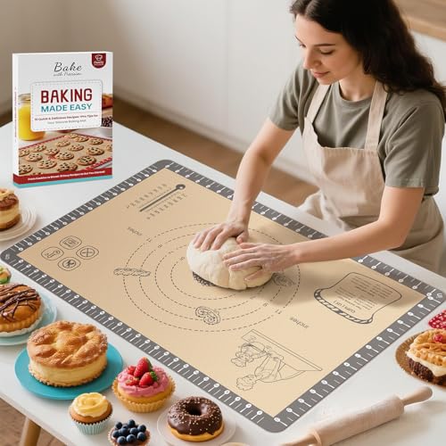 Silicone Mat for Baking (Gray / 28"L x 20"W)