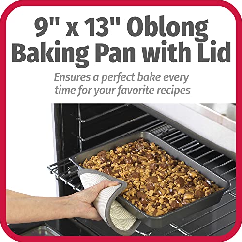 Everyday Baking Pan with Metal Lid Nonstick Warp (Oblong Pan (w/ Metal Lid) / 9 x 13 inches)
