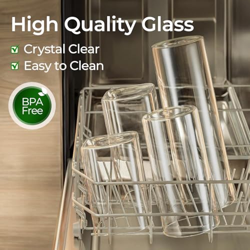 Glass Storage Containers with Lids 1.4 Qt (1.4 qt x 3)