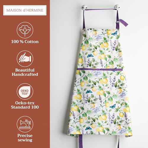 Aprons for women with Pocket 100% Cotton Pack of 1 (094 - Sivergue)