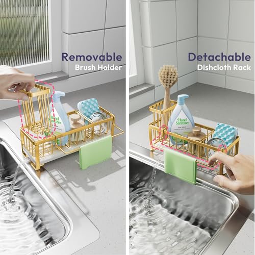 Sponge Holder for Kitchen Sink (Gold / Medium)