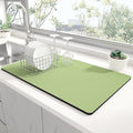 Dish Drying Mat for Kitchen Counter (A-green / 12" x 19")
