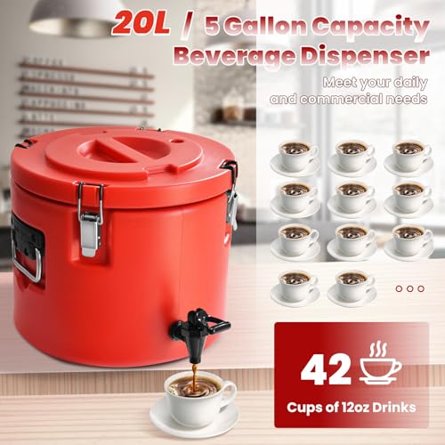 20L 5Gal Insulated Beverage Dispenser