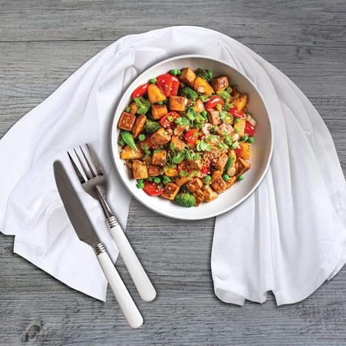 Kitchen Towels Cotton Dish Towels 27”x27” (27" x 27" (Set of 4) / 006 White)