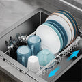 Over Sink Dish Drying Rack (Silver / 12.8"W | Fits Inner Sink 13.4"-22"L)