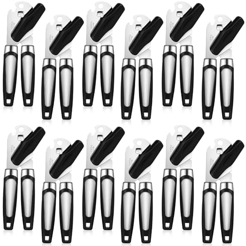 12 Pcs Manual Can Opener Bulk Sharp Blade Smooth Edge Handheld Tool