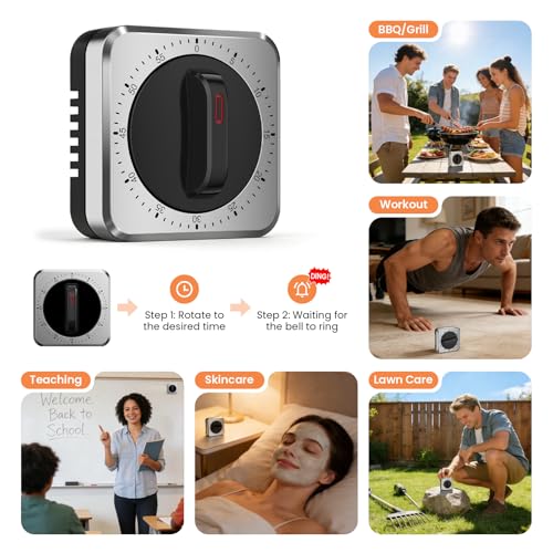 Mechanical Kitchen Timer with Magnet