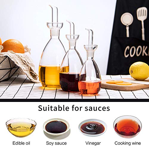 Glass Oil Bottle with Spout (8.5 Ounces)