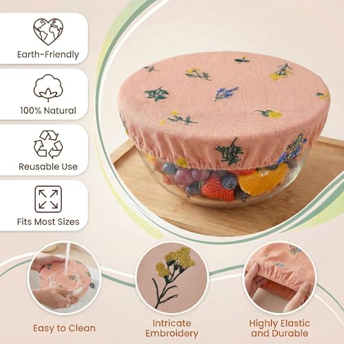 Reusable Bowl Covers (Dusty Peach)