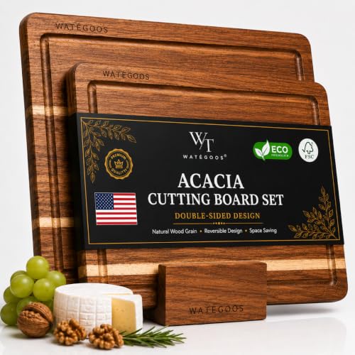 Acacia Wood Cutting Boards for Kitchen
