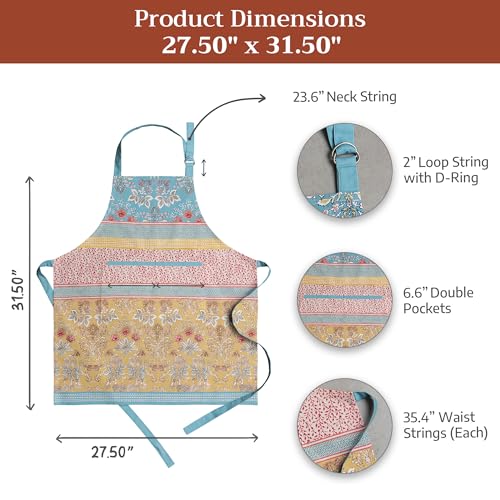 Aprons for women with Pocket 100% Cotton Pack of 1 (003 - Marquise)