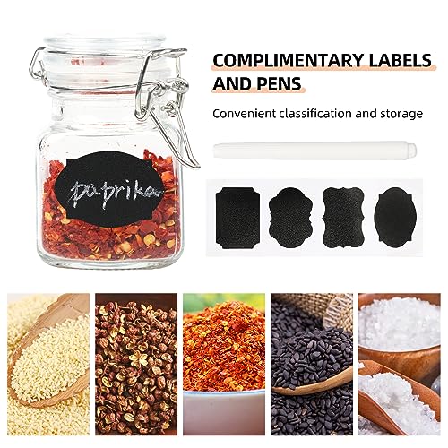 12 Pack Glass Jars with Airtight Lids