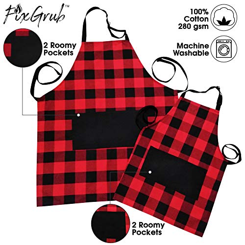 Adult & Child Matching Aprons with Pockets