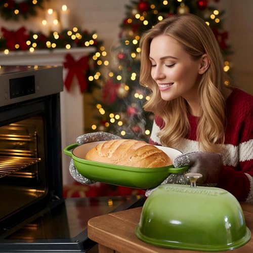 Cast Iron Bread Oven (Green / 6QT)