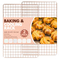 2 PCS Cooling Racks for Cooking and Baking (10‘’x15‘’-Pink)