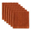 Basic Terry Collection Solid Windowpane Dishcloth Set (Cinnamon / 12x12")
