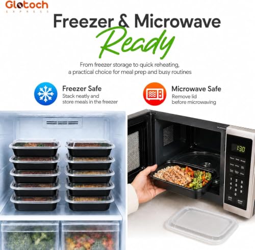 Meal Prep Containers Reusable Food Containers with Lids 24oz 800 Pack (24oz-800Pack)