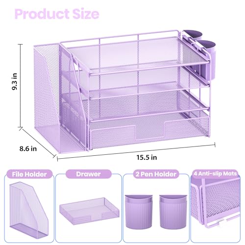 Desk Organizer (Purple / 4T)