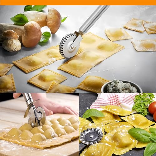 3 PCS Stainless Steel Pastry Wheel Cutter