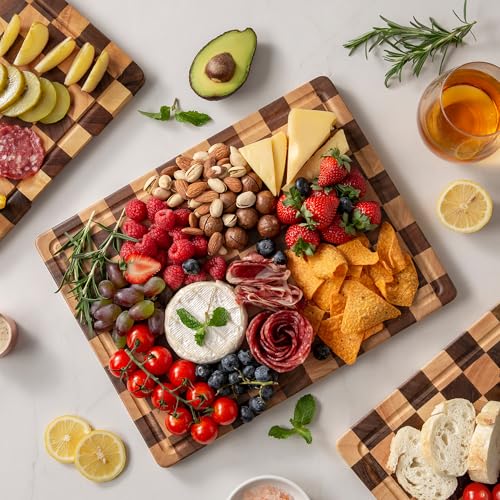 Checkered Cutting Board Set (3 PCS / 17"L x 12"W)
