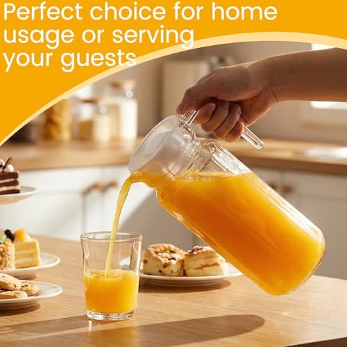 4 Pcs Acrylic Water Pitcher with Lid (37 oz / star anise)