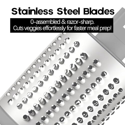 Rotary Cheese Grater with Handle (White)