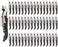 Professional Waiter Corkscrew Wine Openers Set (Black 50 Packs)