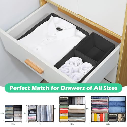 Drawer Clothing Organizer 16 (Black)