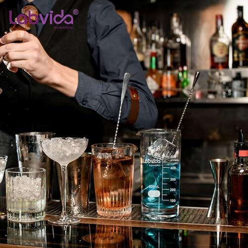 Upgrated 6 Size Low Form Glass Beaker Set (6 Sizes: 25/50/100/250/500/1000ml)