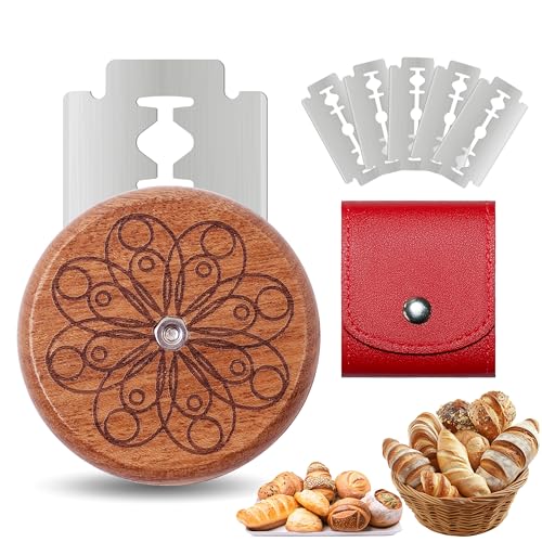 UFO Bread Lame Sourdough Scoring Tool Bread Scorer (B1-Circle-red)