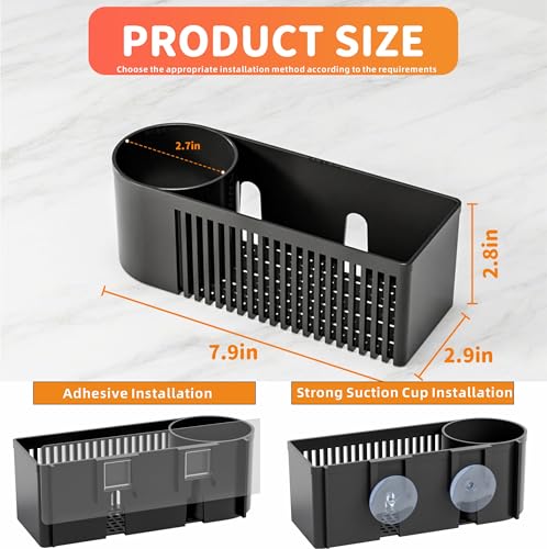 Inside Sink Sponge Holder (Black)