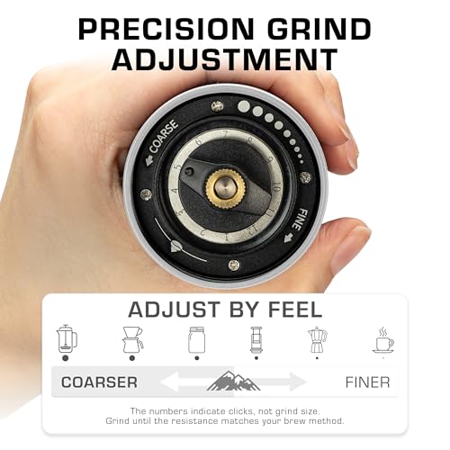 Crag Manual Coffee Grinder (Silver)