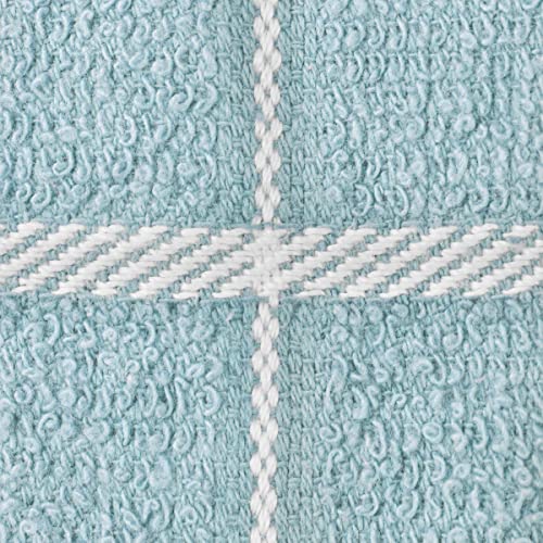 Premium 100% Cotton Terry Check Kitchen Dish Towels (Dew / 3-Pack - Kitchen Towel)