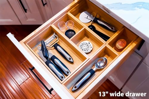 Drawer Organizer Storage Boxes (15 x 13 x 2.5" (5 Boxes))