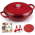 Enameled Cast Iron Dutch Oven (red)