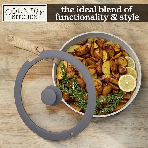Cookware Set with Removable Handle (Grey/Ivory Wood Handle / Original)