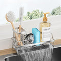 Sponge Holder for Kitchen Sink (Silver / Large)