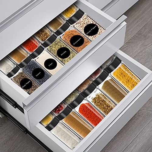 12 Pack Glass Spice Jars with Labels