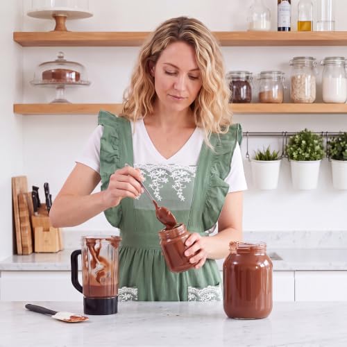 Aoomzoom Vintage Aprons for Woman with Pockets Cute Lace Ruffle Adjustable Apron for Cooking Kitchen Baking Gardening (Light Green)