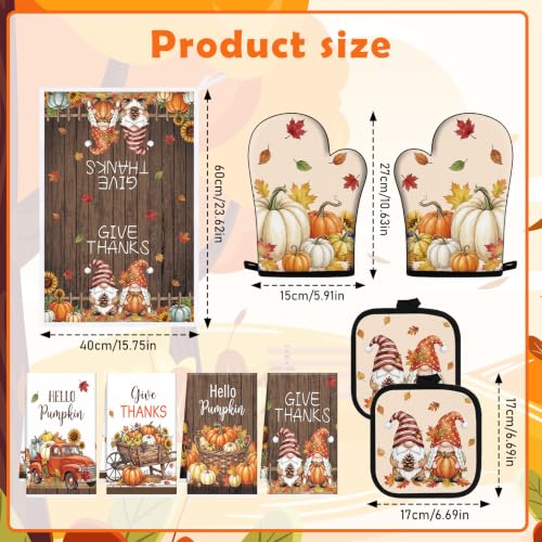 Fall Kitchen Decor Set (Autum Maple Leaves)