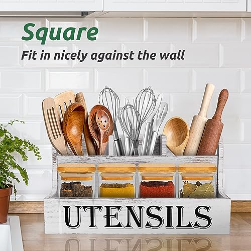 Extra Large Kitchen Utensils Holder (White)