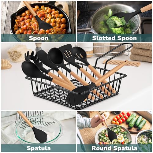 Cooking Utensils Set of 7 (Black)