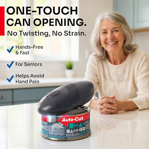 SmoothEdge Auto Electric Can Opener (Gray)