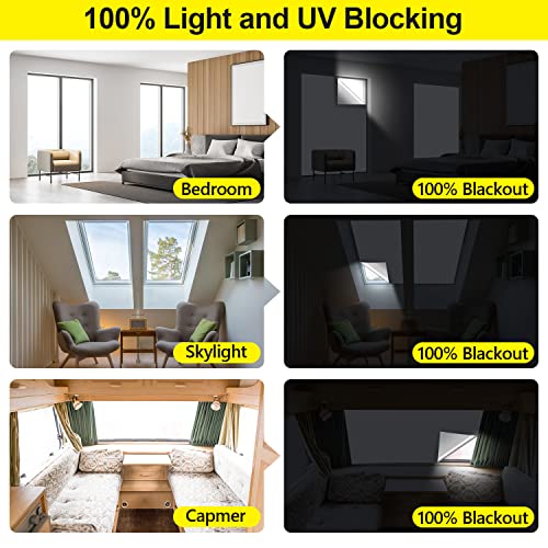 100% Blackout Curtains 2 Pack (White / 57"W x 118"H (Pack of 2))